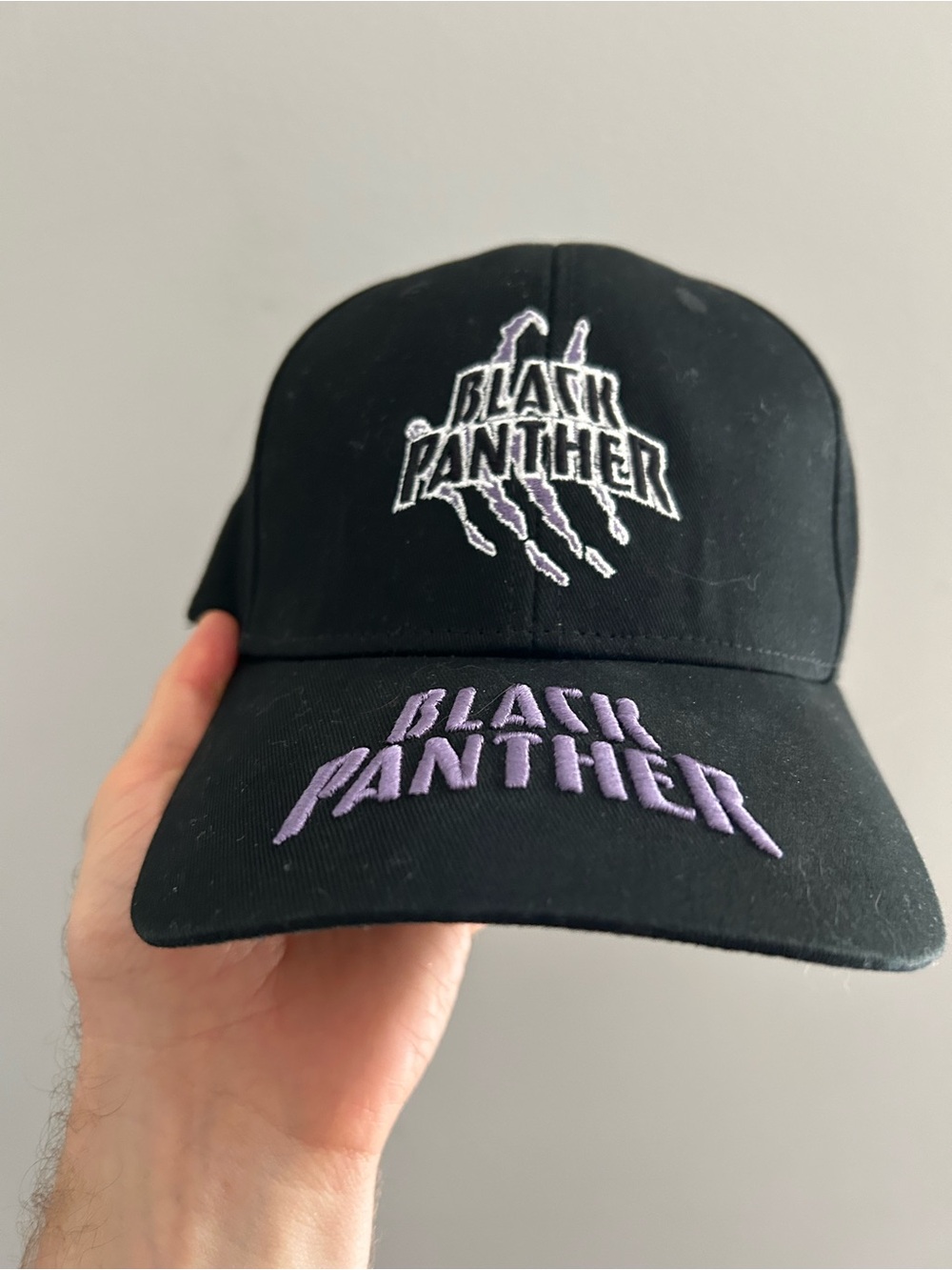 Volvik x Marvel Black Panther Cap Black Adjustable Golf Hat Baseball Men's - Picture 2 of 8